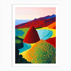 Teide National Park 1 Spain Abstract Colourful Art Print