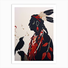 Miami Mystique; A Minimalist Study ! Native American Art Art Print