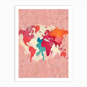 World Map 10 Art Print