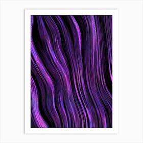 Purple Strands Art Print