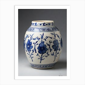 Blue And White Vase.3 Art Print