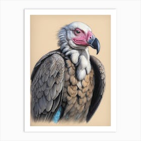 Glowering Vulture Art Print