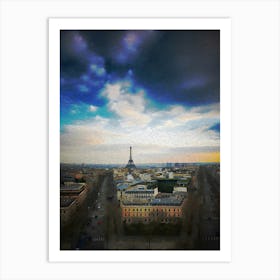 Tour Eiffel As Seen From Arc De Triomphe Art Print