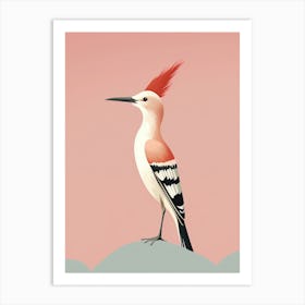 Minimalist Hoopoe 3 Illustration Art Print