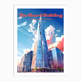 The Shard London London Bridge Tower Modern Travel Art Art Print