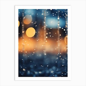 Rainy Night In The City Art Print