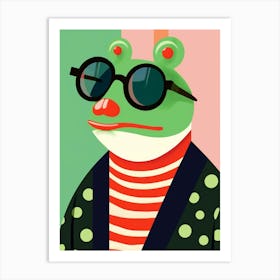 Little Frog 1 Wearing Sunglasses Art Print