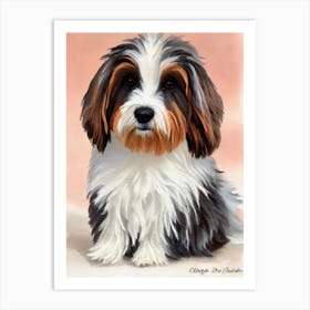 Coton De Tulear 2 Watercolour Dog Art Print