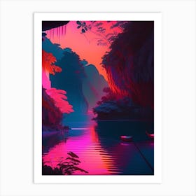 Puerto Princesa Underground River Dreamy Sunset Art Print