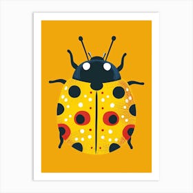 Yellow Ladybug 3 Art Print