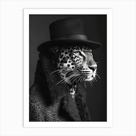 Leopard with a Hat Art Print