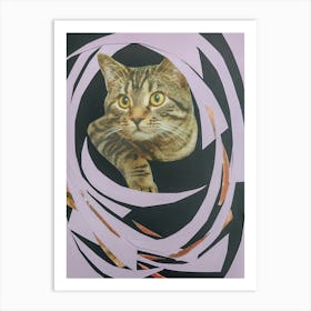 Modern Art Curiosity Kill The Cat Art Print