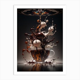 Coffee Splash Art Print