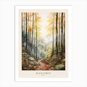 Autumn Forest Landscape Black Forest Germany 3 Poster Art Print