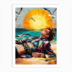 Sexy At The Sea Art Print