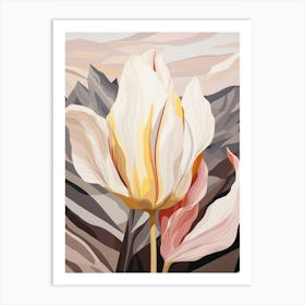 Tulip 2 Flower Painting Art Print