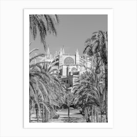 Black And White Mallorca Palma Art Print