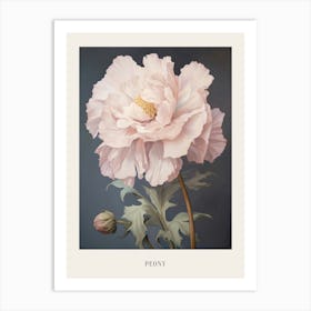 Floral Illustration Peony 3 Poster Art Print