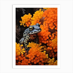 Fire Bellied Toad Realistic 3 Art Print