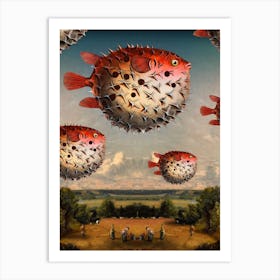 Puffer Fish Art Print