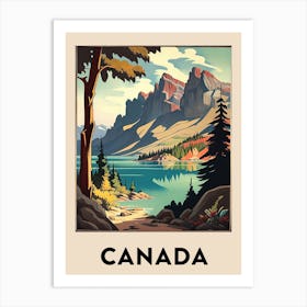 Canada 2 Vintage Travel Poster Art Print