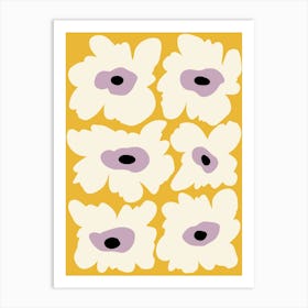 Fresh Poppy In Yellow Art Print