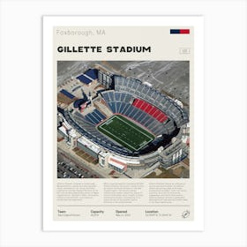 New England Patriots - Gillette Stadium Art Print