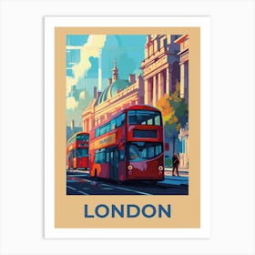 London Bus Old art print. Art Print