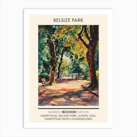 Belsize Park London Parks Garden 3 Art Print
