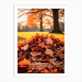 Pile of Autumn Leaves 2 Art Print