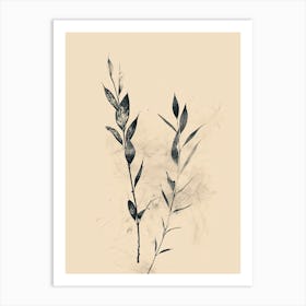 Melbourne Flower Market Boho Minimalist Style Art Print