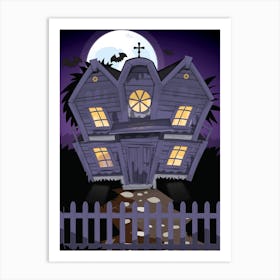 Haunted House 1 Art Print