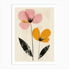 Budapest Flower Market Boho Minimalist Style Art Print