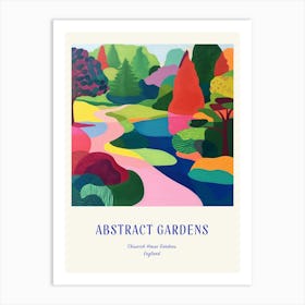 Colourful Gardens Chiswick House Gardens United Kingdom 1 Blue Poster Art Print