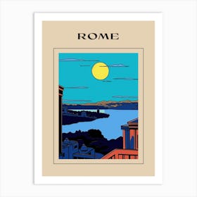 Minimal Design Style Of Rome, Italy 1 Poster Art Print