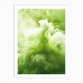 Green Ink Art Art Print