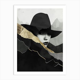 Woman In A Hat 46 Art Print