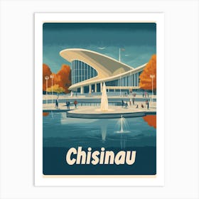 Aihrgdesign A Retro Travel Poster For Chisinau Art Print