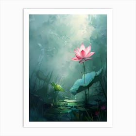 Lotus Flower Art Print