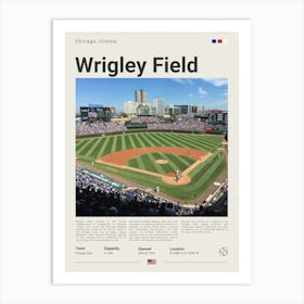 Baseball - Chicaco Cubs - Wrigley Field 1 Art Print