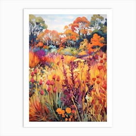 Autumn Gardens Painting Rhs Garden Wisley United Kingdom 2 Art Print