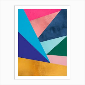 Geometric and colorful 7 Art Print