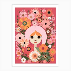 Flower Power Kitsch 6 Art Print
