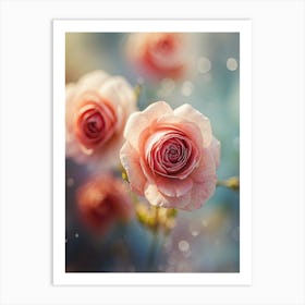 Pink Roses 3 Art Print