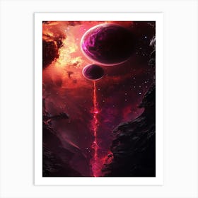 Space Wallpaper 1 Art Print