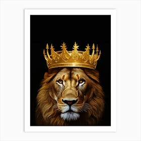 Lion With Crown Art Print