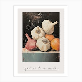 Art Deco Garlic & Onions 2 Poster Art Print