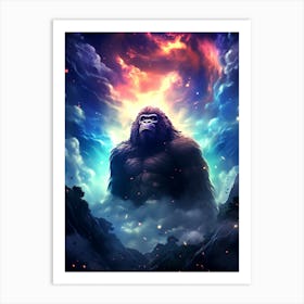 Gorilla In The Sky 2 Art Print