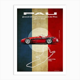 Pau, Maserati 250F, Jean Behra Art Print