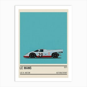 Le Mans Car Movie Art Print